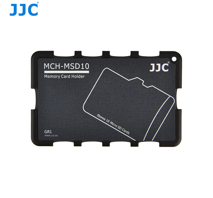 JJC MCH-MSD10GR слот для карт памяти держатели подходит 10 MSD карты (размер кредитной карты держатель и записи идентификационная метка)
