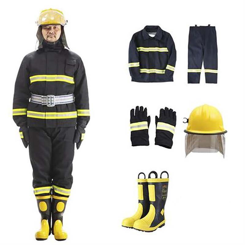 EN Standard Fire Suit Waterproof Fireprooof Fire Fighting Suit Safety Wear Fireman's Outfit
