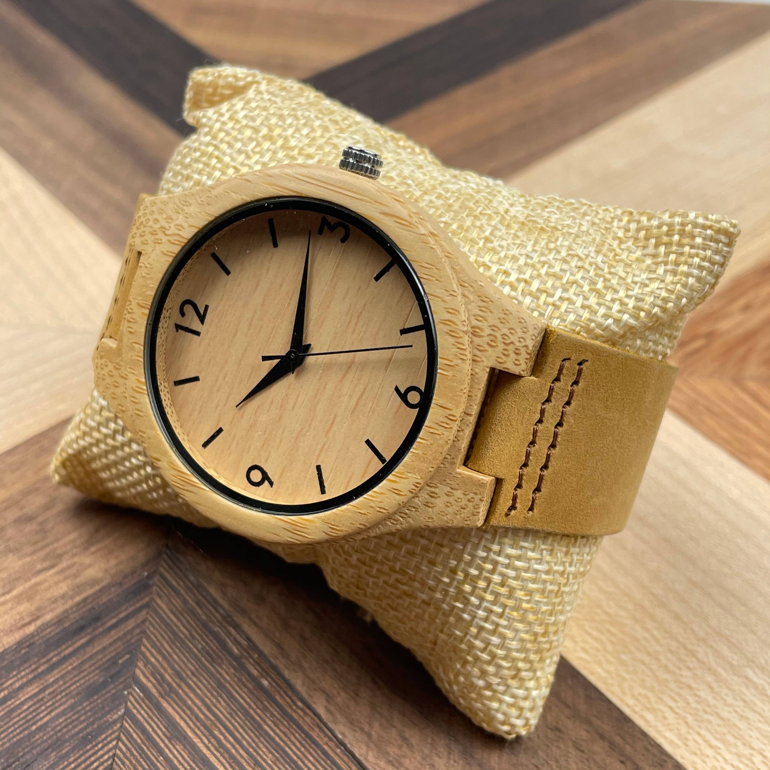 Часы reloj de madera hombre с логотипом на заказ, часы из бамбукового дерева для женщин и мужчин