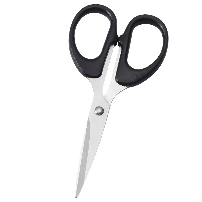 Household Scissors Practical 7" Rubber Grip Handle Office Scissors metal short scissors