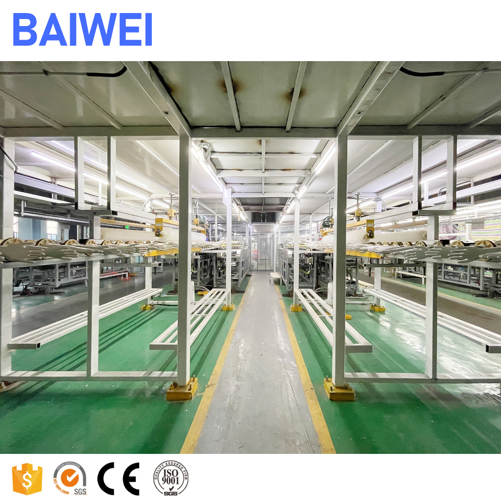 Производственная линия латексных перчаток BAIWEI, оборудование для производства латексных перчаток