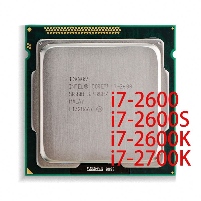 I7 процессор Настольный i7-2600 SR00B i7 2600 i7-2660S i7-2660K i7-2700K 3,4 ГГц LGA 1155 процессор Intel Core