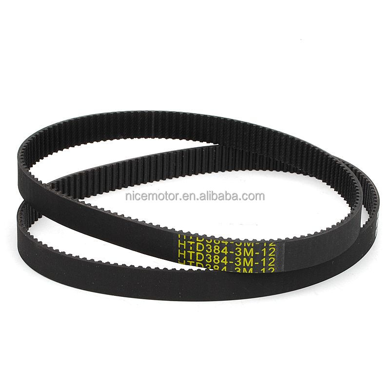HTD 384-3M-12 Transmission belt Small children's toy electric scooter drive belt toothed belt