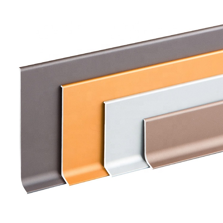 Factory direct aluminum base board skirting board flooring accessories tile trim profile