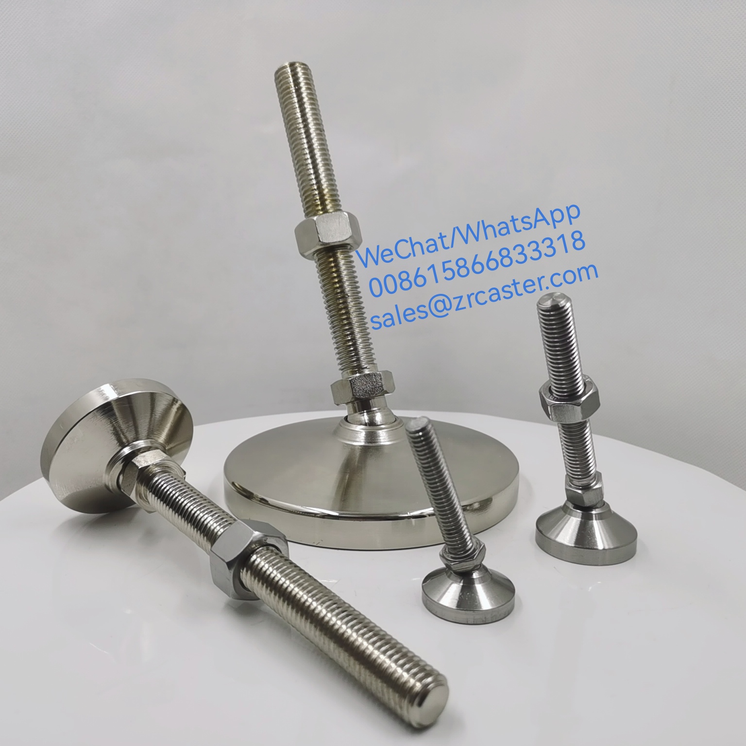 SS D32/50 мм L50 мм M10 резьба 1/2-13, поворотный резьбовой стержень, ножка мебели, выравниватель, регулируемая ножка, ножки из нержавеющей стали, уровневые ножки
