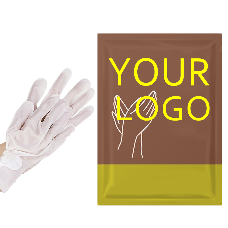 OEM private label rose extract moisturizing repairing calluses gloves personalized hand mask