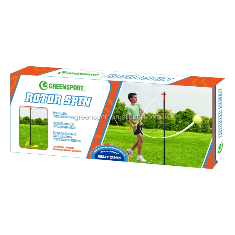 Outdoor game Metal pole tennis tennis trainer with pole swingball for children