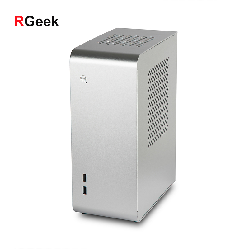 RGeek OEM DIY U110 микро ATX корпус USB 3,0 настольный мини-ПК алюминиевый мини-ПК тонкий корпус с графической видеокартой порт дисплея