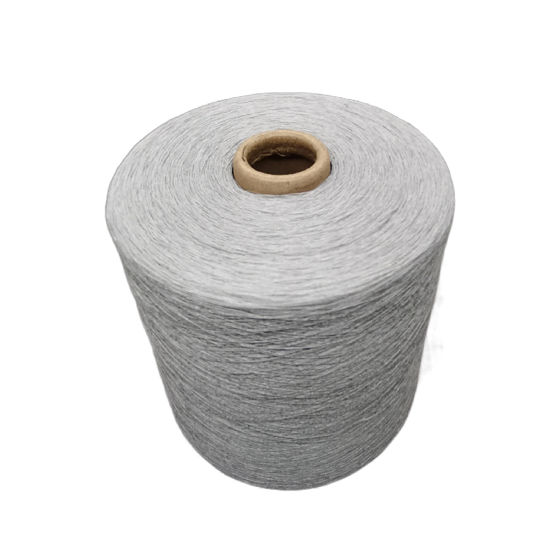 Super Soft Linen Yarn 14S Light Grey Polyester Viscose Blended Spun Yarn For Knitting and Weaving