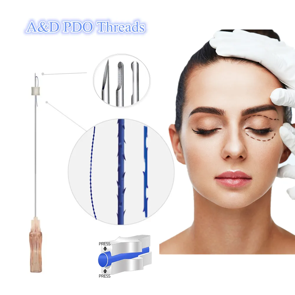Best selling product 2022 Korea PDO Face Thread Lift Products 21G100MM 4D L Blunt