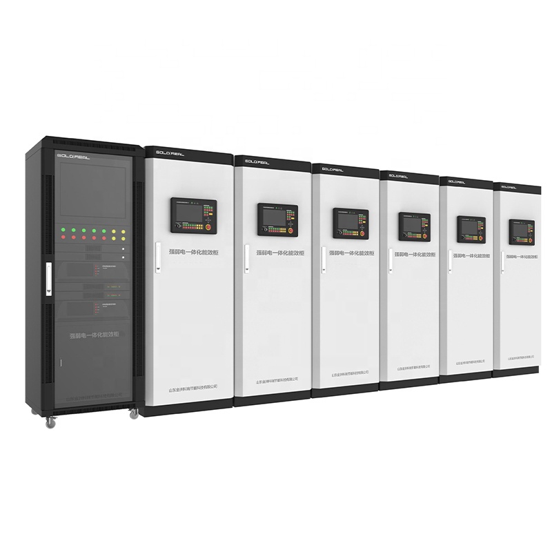 Черный наружный распределительный шкаф EA IP65 с управлением PLC, сетевой шкаф на заказ