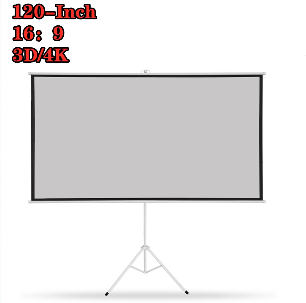 2021 XIDU Outdoor Tripod Projector Screen 120-inch Portable Projector Drop-down Screen 3D 4K Outdoor Projector Screen And Stand