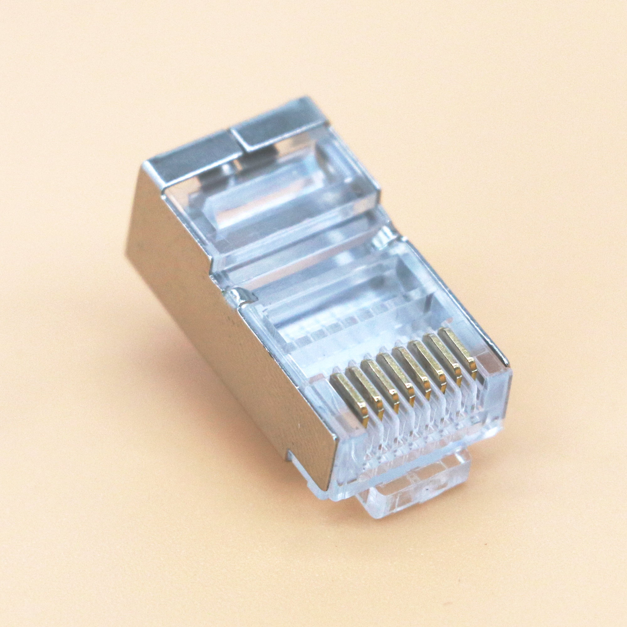 Сетевая кристаллическая головка FSATECH factory для экранированного кабеля cat6 utp/FTP RJ45, высококачественный патч-корд cat5e cat6 cat7, соединитель