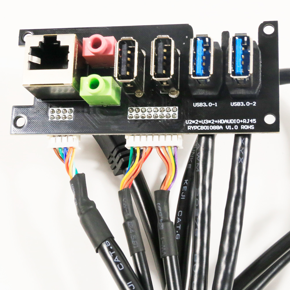 Кабель для ПК с креплением на переднюю панель корпуса компьютера USB 3,0 + аудиопорт USB 2,0 Микрофон Кабель для наушников кабель для материнской платы