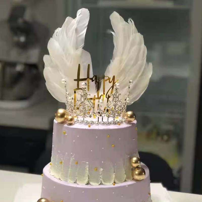 Wholesale net red big wings angel wings cake decoration birthday party decoration supplies
