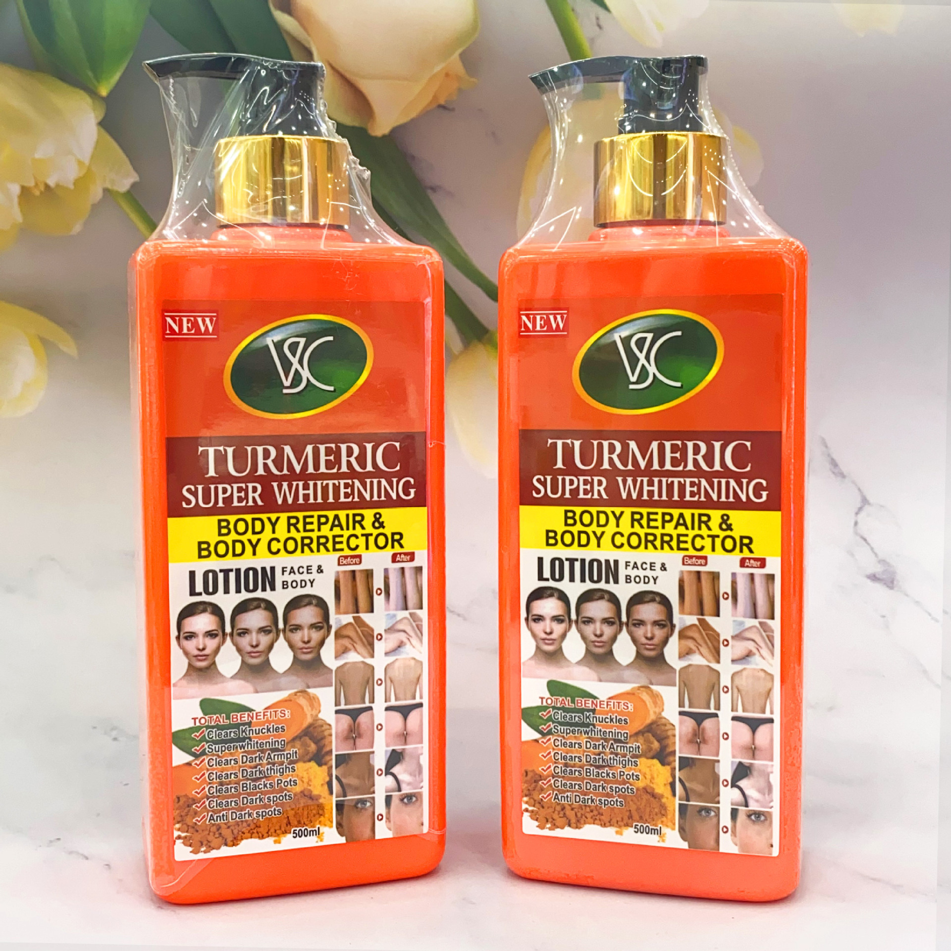 Super Whitening Turmeric lotion body repair & corrector Moisturizing rejuvenation Deep Nourish Skincare Brightening Body lotion