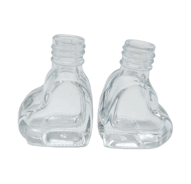 5 ml Heart Shaped Glass Bottle
