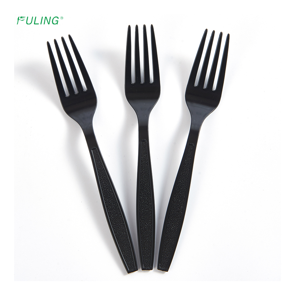 FULING Take Out restaurant forks and knives set Disposable Plastic PS Fork Bulk or Wrapped