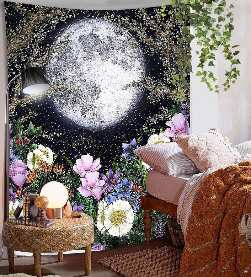 Custom Mandala Wall Hanging Tapestry Travel Camping Mat Sunrise Oil Painting Pattern Yoga Pad Sleeping Carpet Beach Blanket