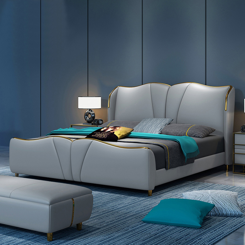 Luxury Design Upholstered Latest Double bedframe other bedroom furniture