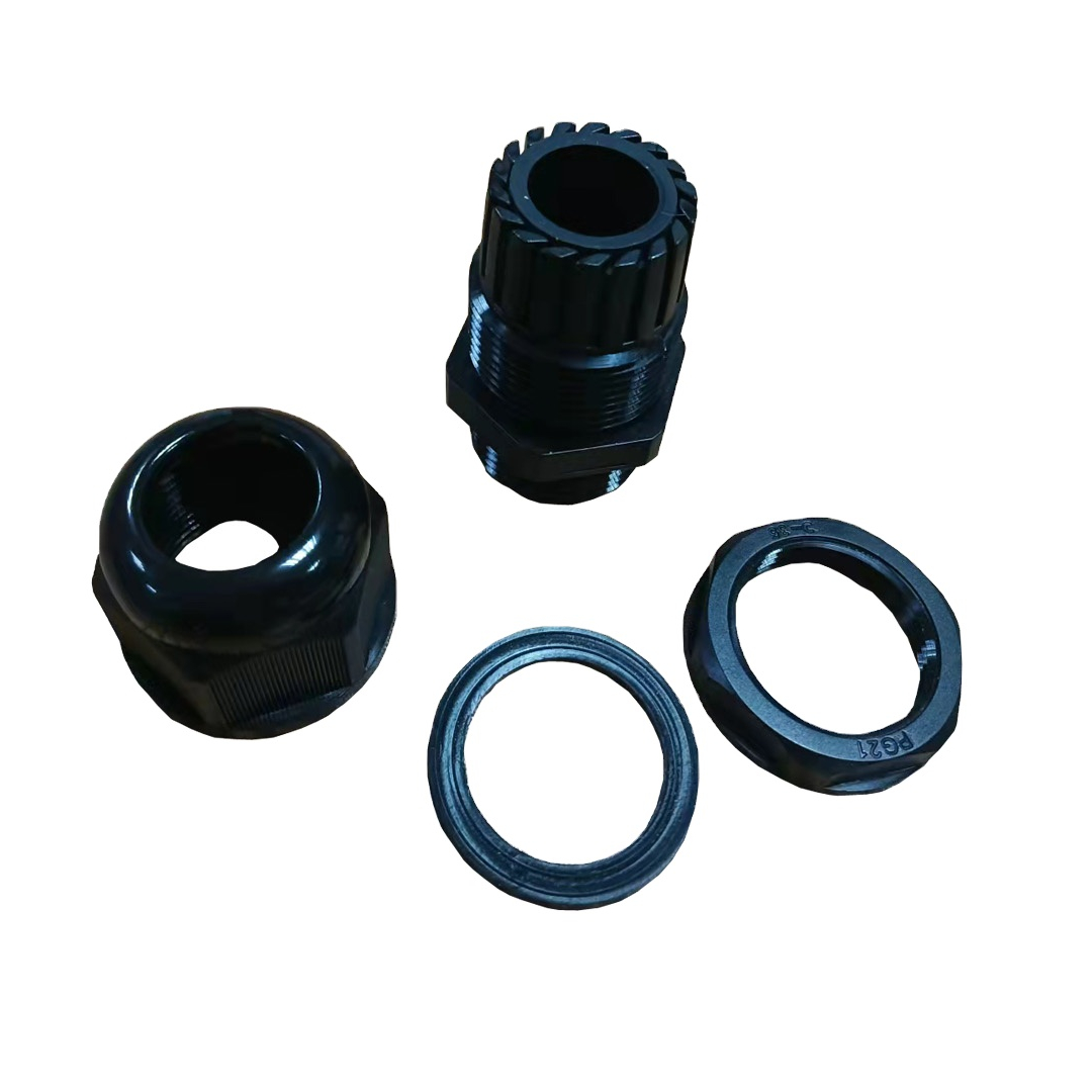 IP68 PG7 PG48 PG11 PG9 PG16 PG21 PG25 PG32 PG36 Factory Price Black OEM Nylon Cable Glands