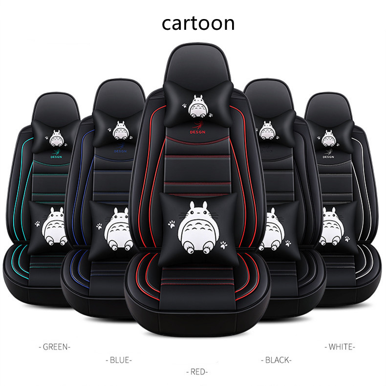 cartoon universal car seat protector pvc leather car seat covers