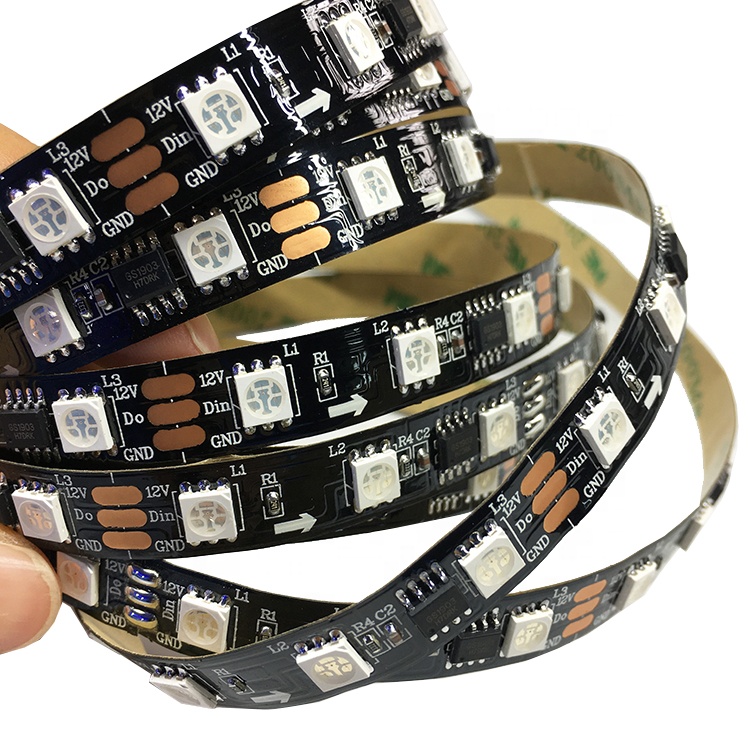 Светодиодная лента ip30 12 В 24 в 60 led контроллер ws2815 ws 2811 8208 digital rgb