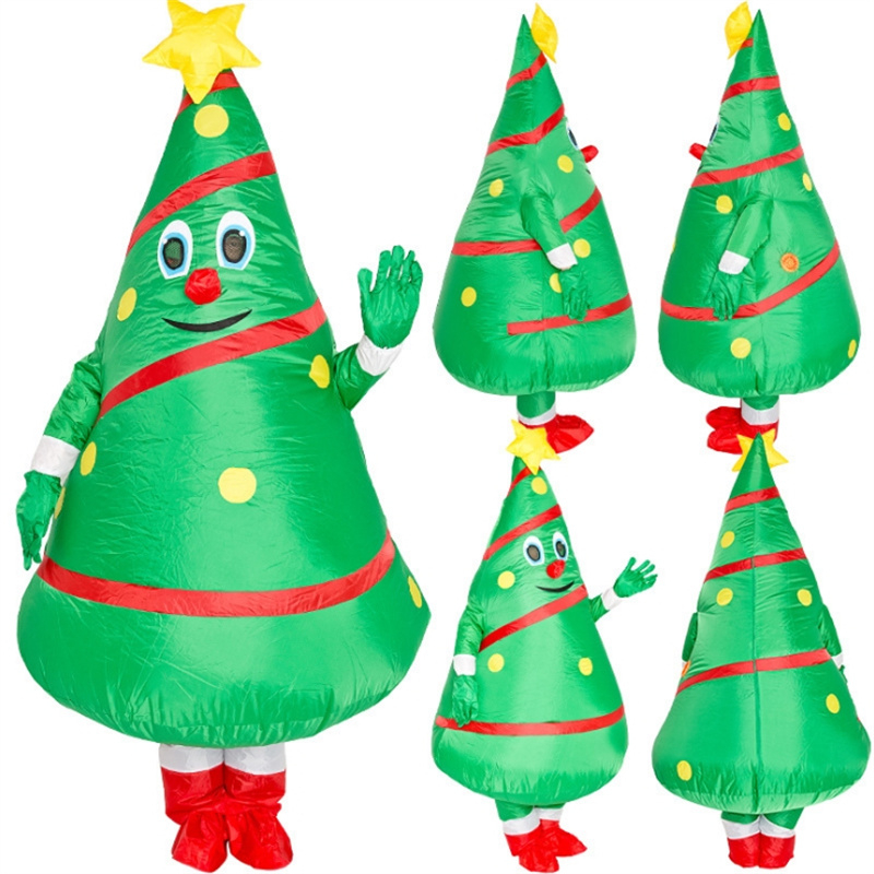 Halloween Christmas Cartoon cosplay Funny Inflatable Christmas Tree costume H1200
