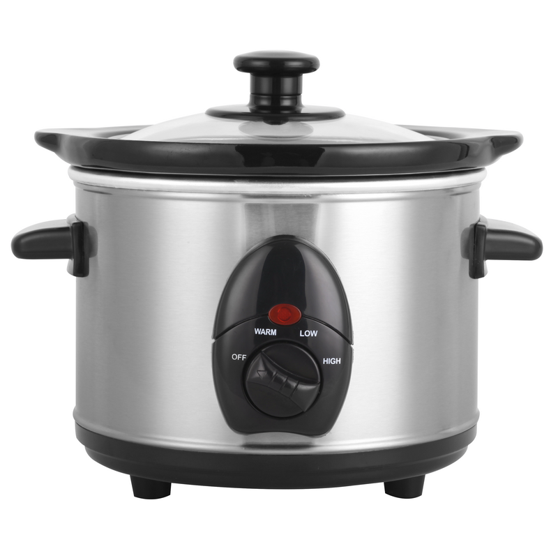 1.5QT красная домашняя портативная медленная Варка с Красной керамической внутренней кастрюлей