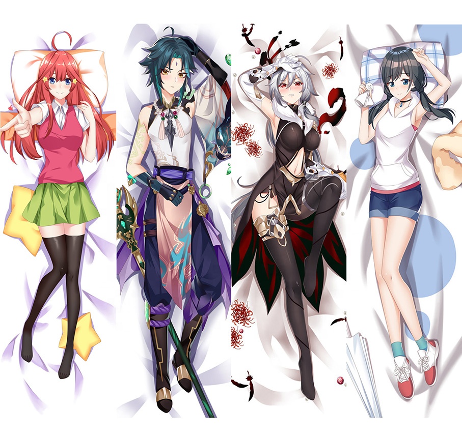 Genshin Pillow Case Custom Anime body Pillow Girl Hugging Body Pillow Cover Dakimakura