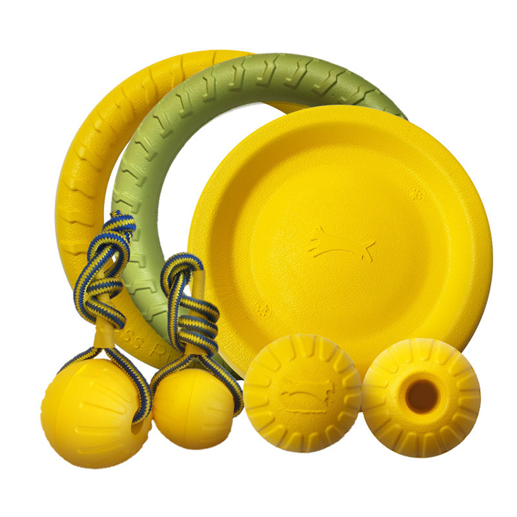 Dog EVA foam ring,flying disc and ball toy Floating Fetch Toy Dog Chew Float Toy Set