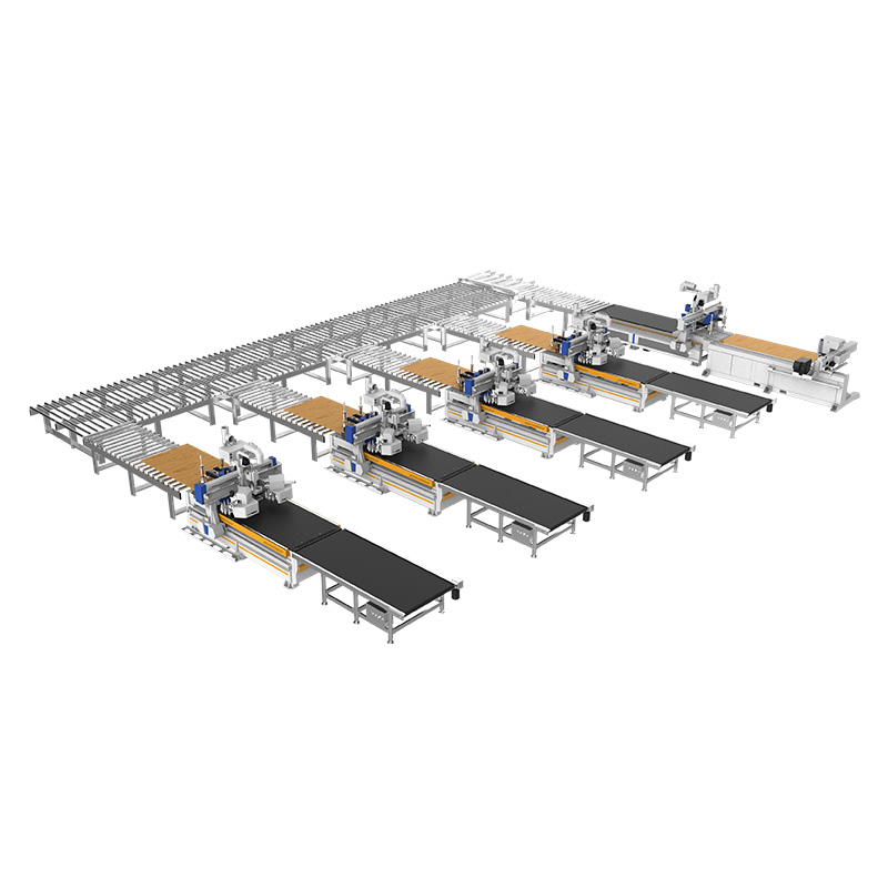 high efficiency door panel mould processing connection line