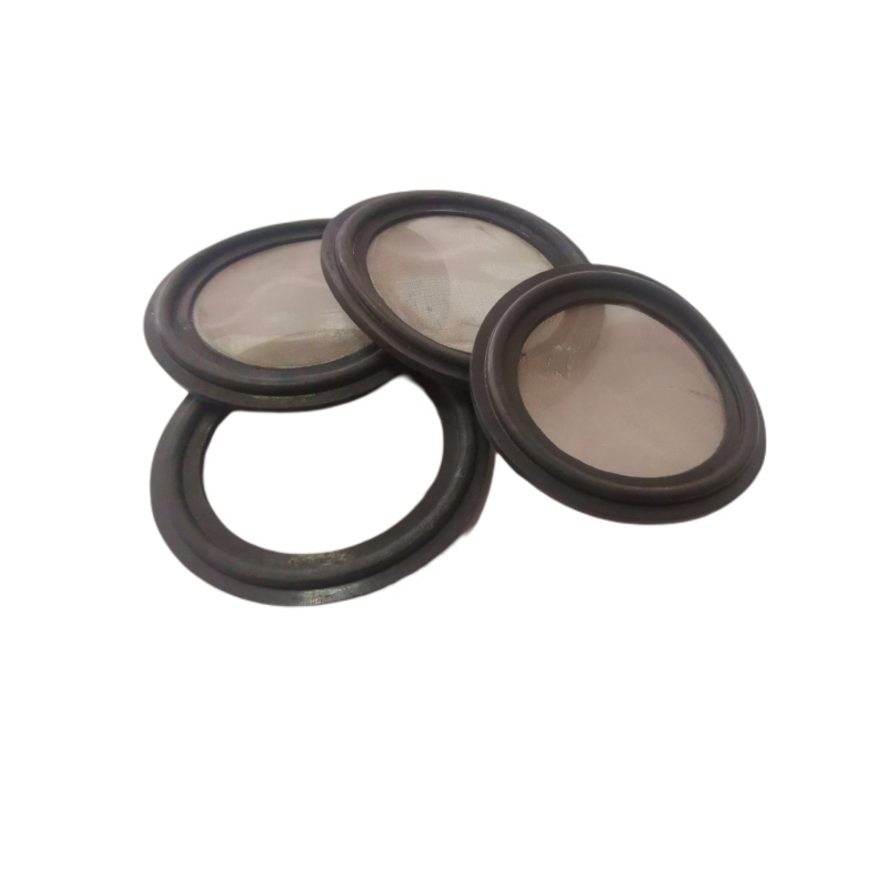 Санитарный пищевой EPDM PTFE силиконовый тройной зажим, прокладка с фильтрующим экраном