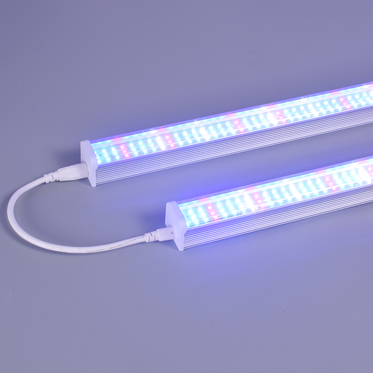 Linkable двухрядный led IP65 красный синий цвет PC алюминиевая T8 трубка 18 Вт 36 Вт 65 Вт LED weed Grow Light комнатные растения led growlight