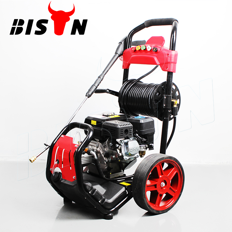 Мойка высокого давления BISON HOT, газовая и бензиновая мойка, 6,5hp, 180 бар/2600 фунт-силы/кв. Дюйм
