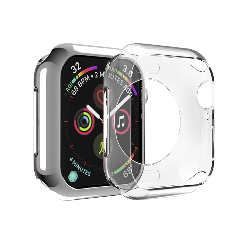 Прозрачный чехол для часов, мягкие чехлы из ТПУ для Apple Watch 5 4 40 мм 44 мм