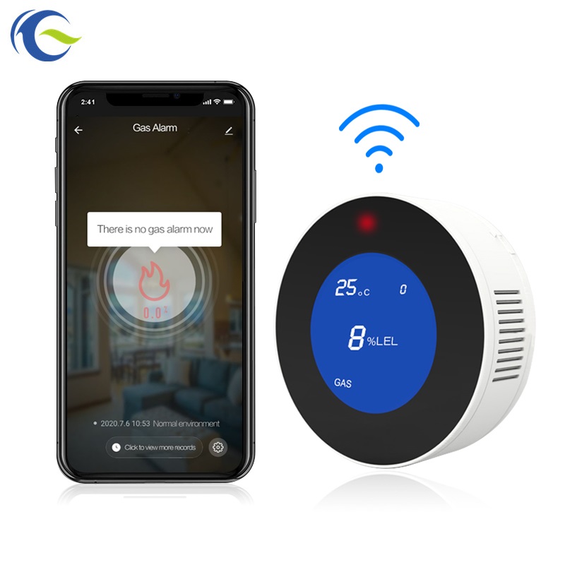 Tuya Wifi умный дом природный газ бытовой детектор утечки газа для приготовления пищи