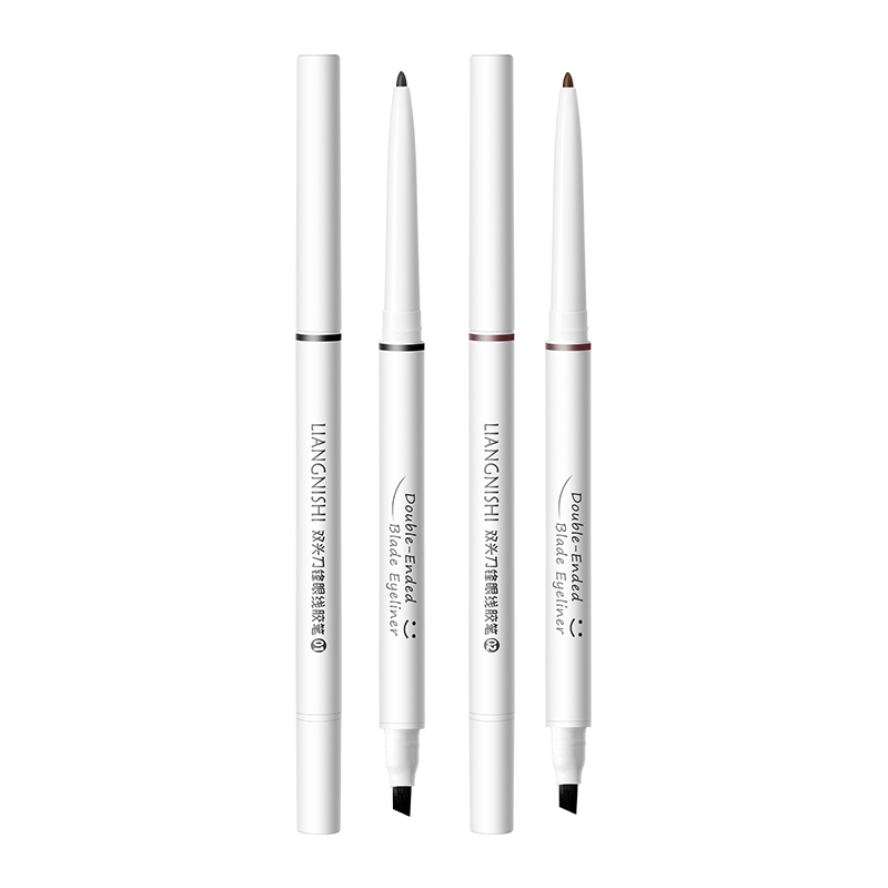 Private Label Double-Ended Matte Liquid Eyeliner Pencil Waterproof Long-lasting Natural Vegan Durable Eyeliner Pen Eye Makeup