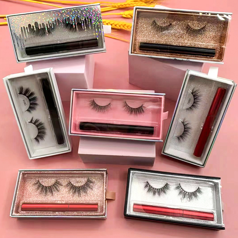 Packaging Box Proffesional Reusable Kit Think Strip Mink Eyelash Book Human Hair Magnetic Eyelashes 10 Magnets Lash