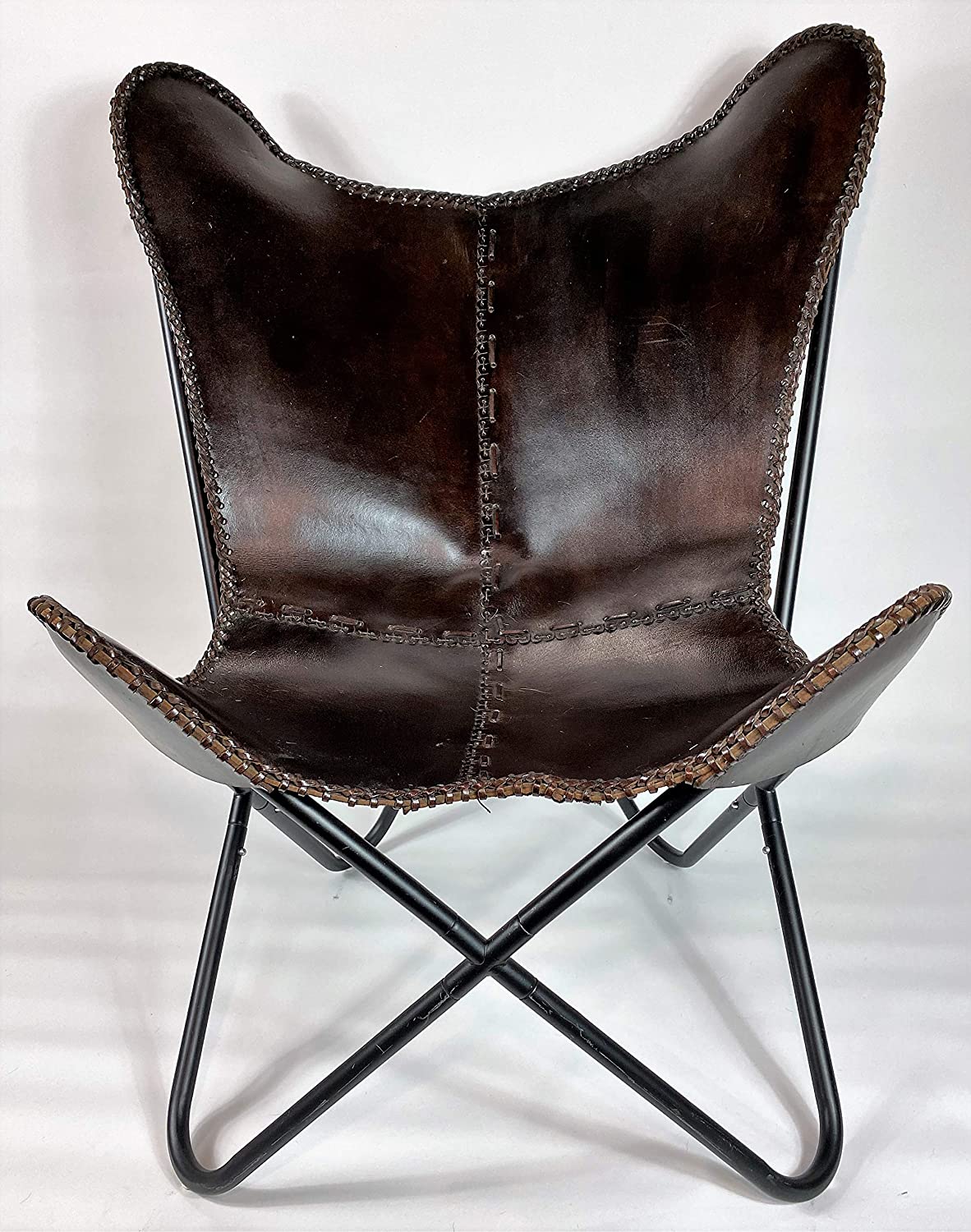 Leather Brown Black Butterfly hot selling living room chair