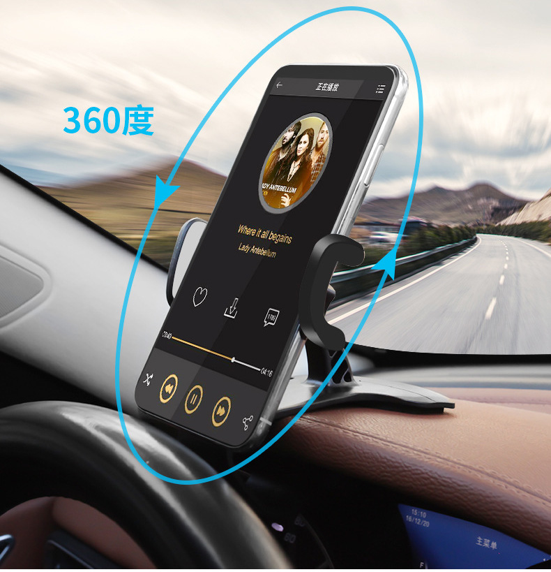 360 градусов вращение приборной панели автомобиля держатель телефона Автомобильное зеркало заднего вида навигационное оборудование для телефона с подставкой-держателем