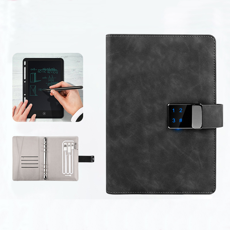 Digital Writing Intelligent Lcd Electronic Tablet Lock Wiped Notebook With Wireless Charging
