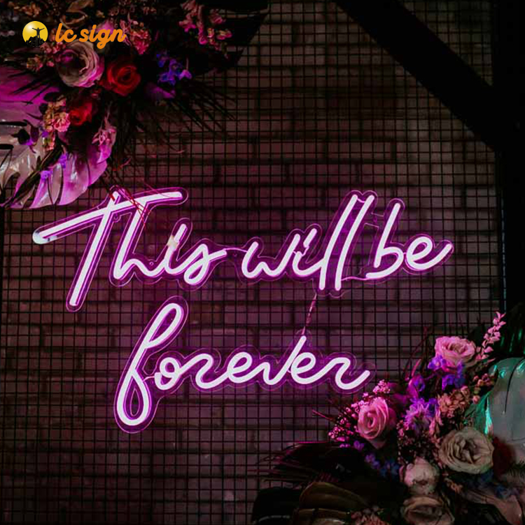 High quality seven color change custom neon sign china own neon sign led neon sign