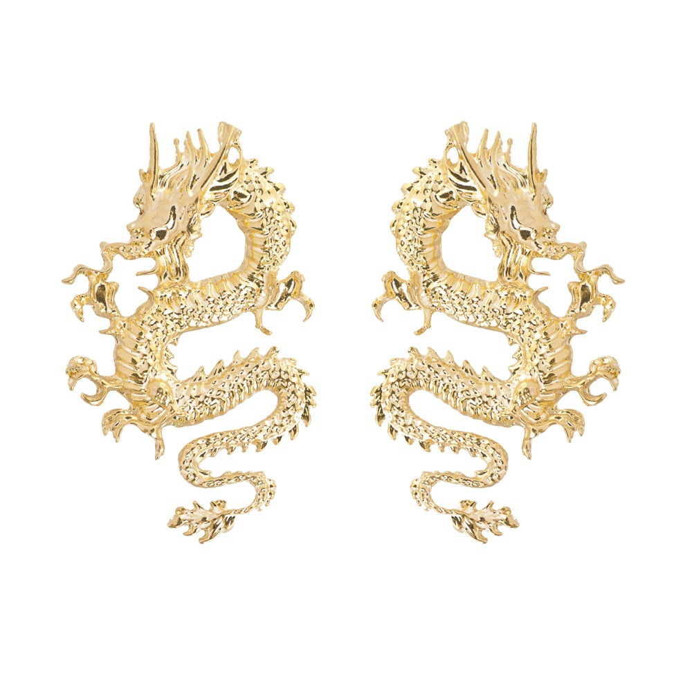Female Unusual Earring Dragon Snake Long Earrings for Women Metal Personality Pendant Unique Temperament Jewelry Party Gift