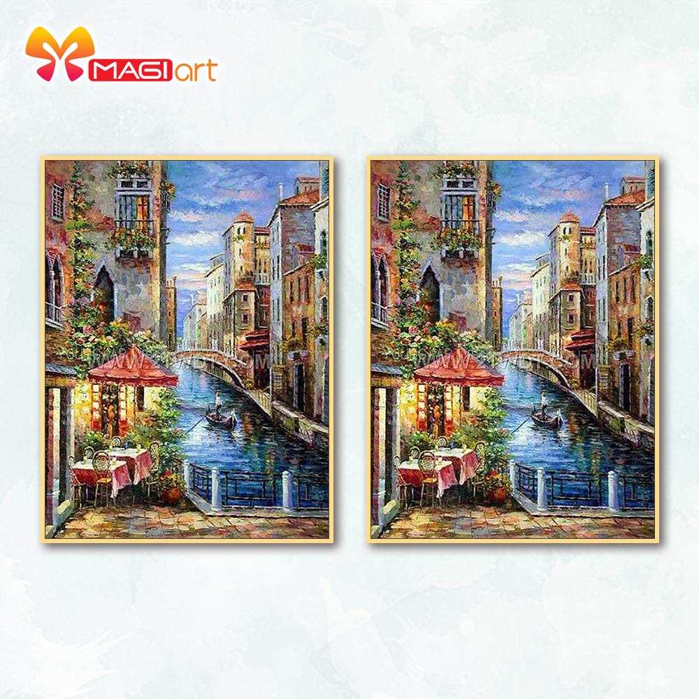Cross Stitch Kits Embroidery DIY Needlework 11CT Stamped fabric Set for Home Decoration Patterns Seaside scenery NCMS081