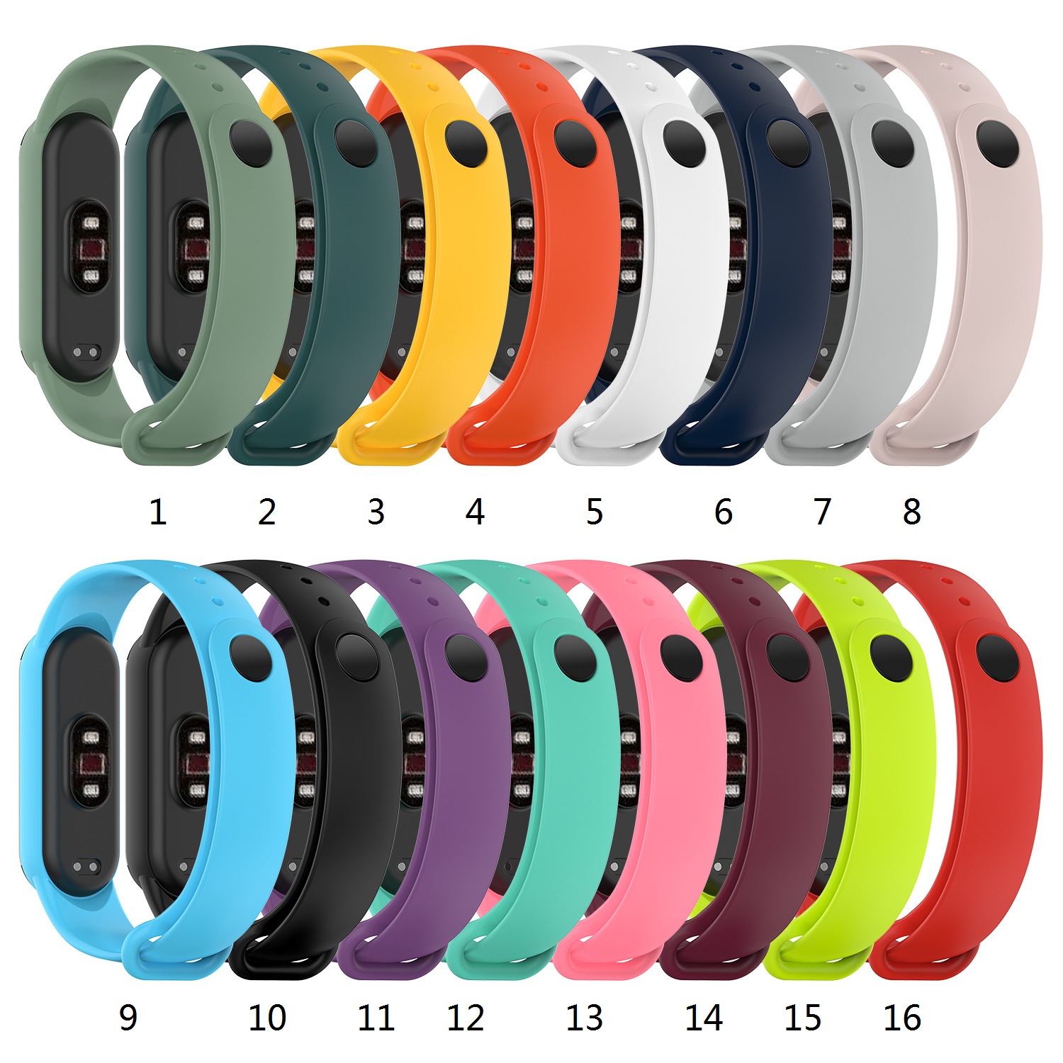 Сменный силиконовый браслет из ТПУ для MI Band 6 MI Band 5