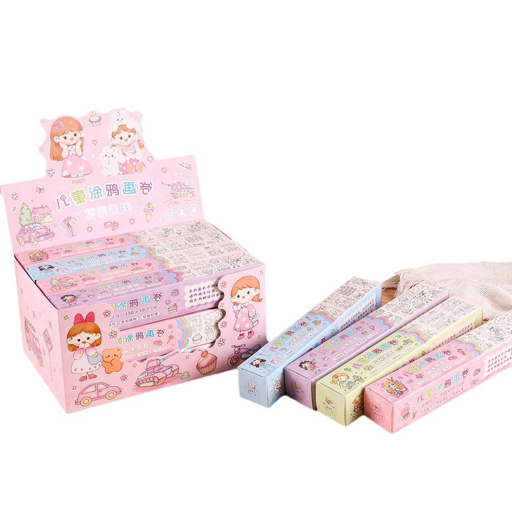 YUWEI Children art set colouring paint kit cheap drawing art set DIY Coloring Art Crafts for Kids