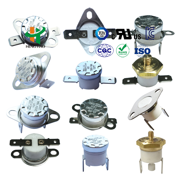 China Factory Price Normally Closed High Temperature Snap-Action Ksd301 Steam Iron Thermostat Ceramic Body