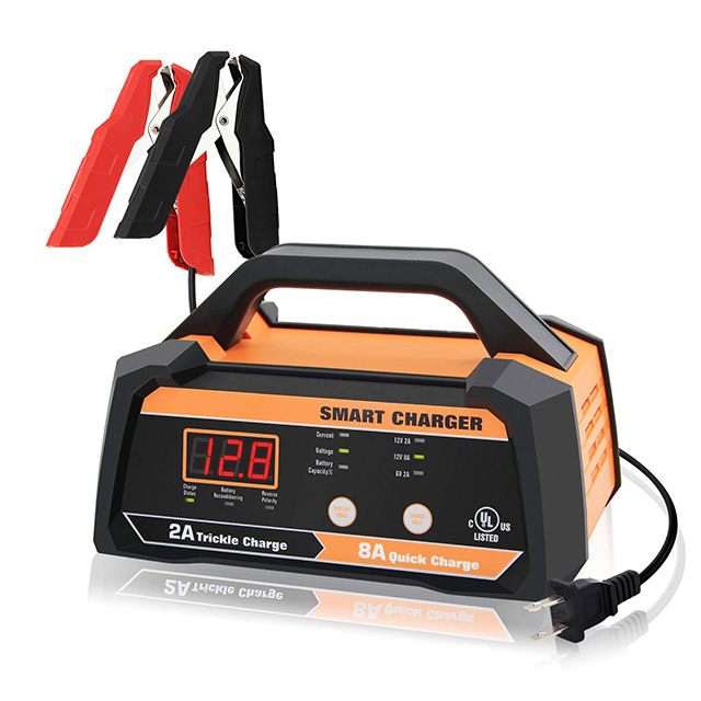 New model ssth brand digital 6v 12v lead acid battery standard car chargers battery