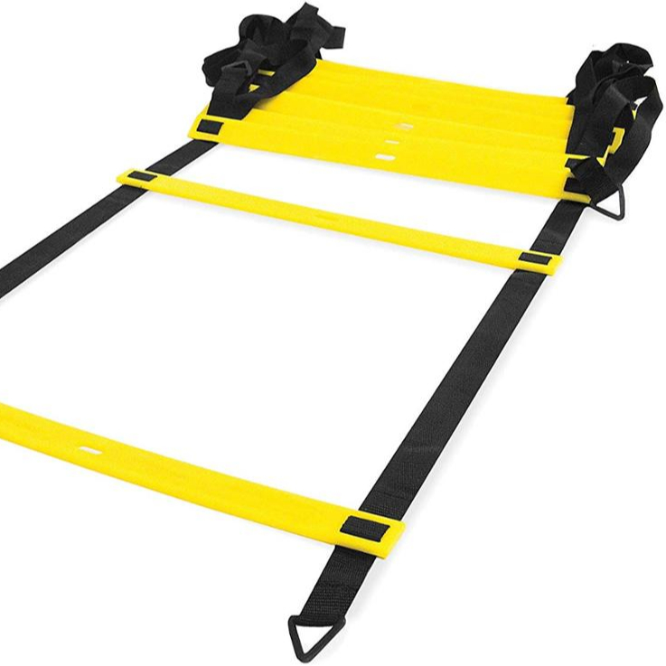 12 Rung 20ft High Quality Agility Ladder with Sports Exercise Agility Cone